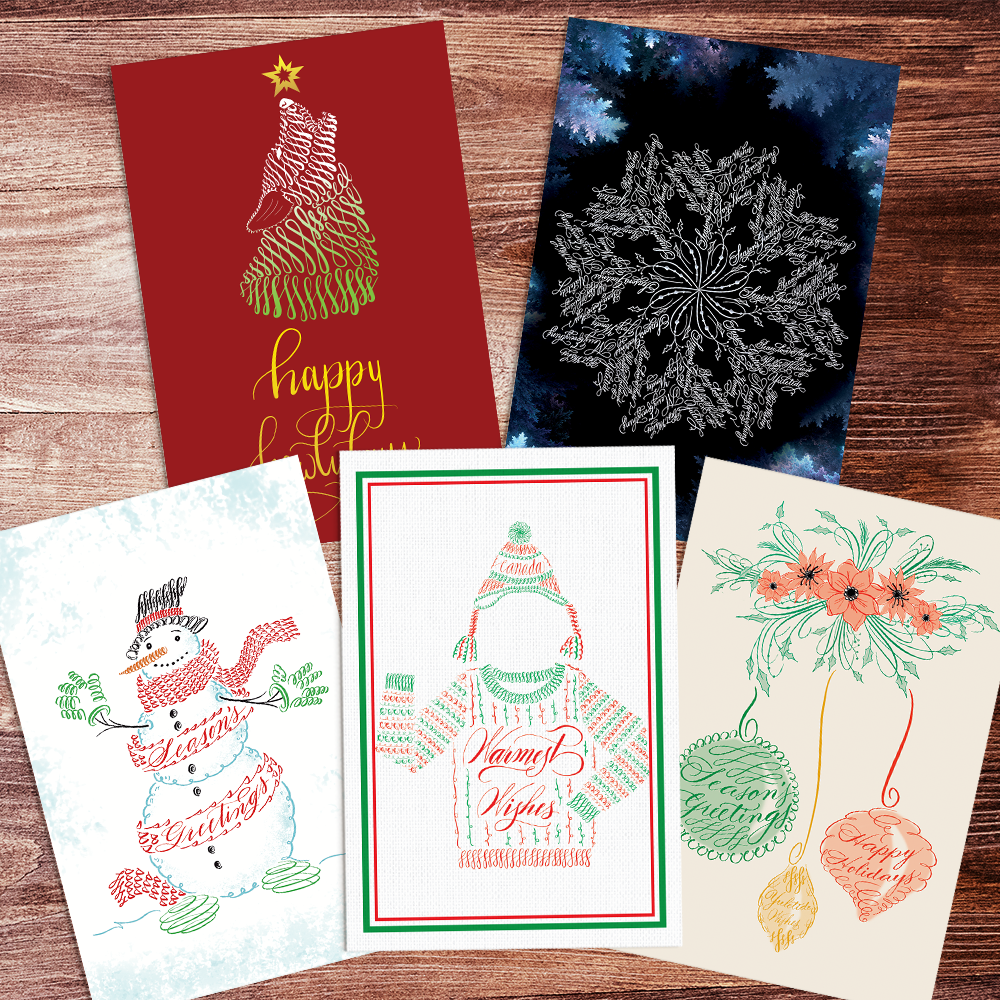 Winter Holiday Bundle Packs of 5