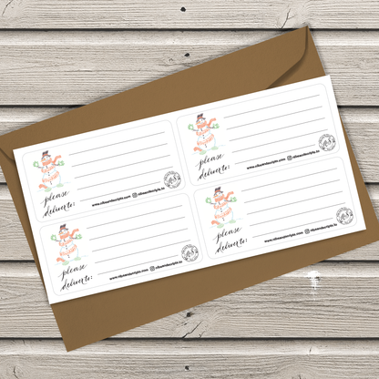 Please Deliver To Address Sticker Labels (4-pack)