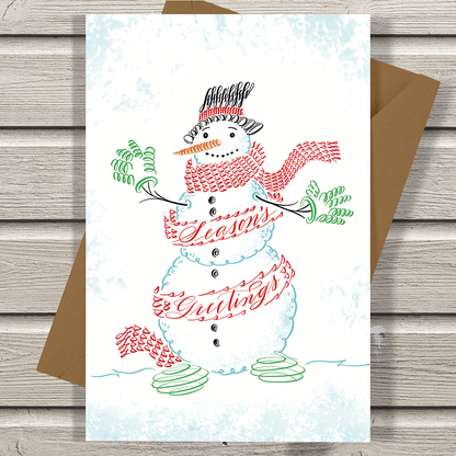 Season's Greetings Snowman