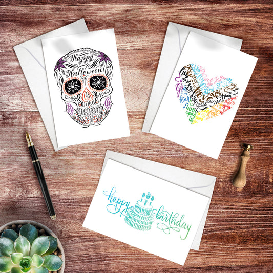 Postcard Bundle Packs of 5 - Mix and Match